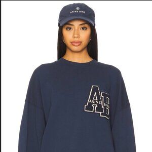 Anine Bing Miles Oversized Letterman Sweatshirt- XS